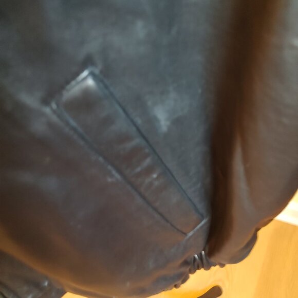 Jos. A. Bank Men's Black Leather Jacket - Pockets - Size 2XB - Picture 8 of 8